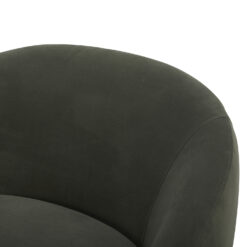 Better Homes & Gardens Mira Swivel Chair, Olive Velvet