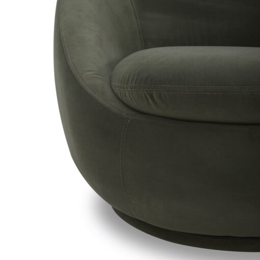 Better Homes & Gardens Mira Swivel Chair, Olive Velvet