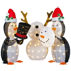 Northlight 35-in Penguin Free Standing Decoration with Clear LED Lights