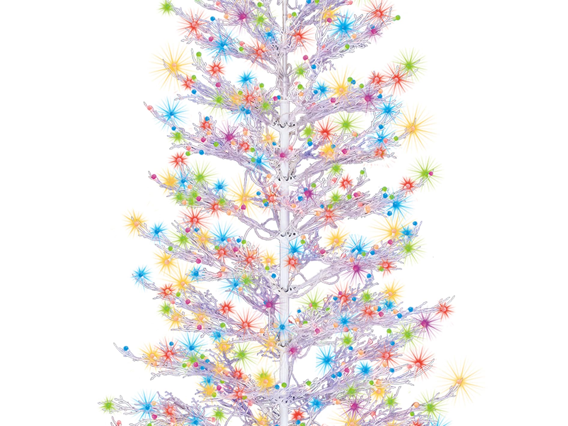 GE 7-ft White Winterberry Pre-lit LED Artificial Christmas Tree GE 7-ft White Winterberry Pre-lit LED Artificial Christmas Tree