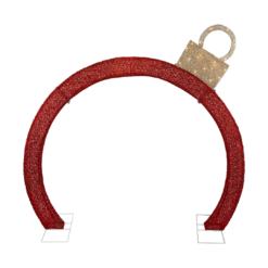 Northlight 51-in Ornament Free Standing Decoration with Red LED Lights