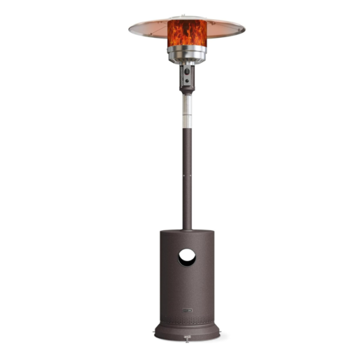 EAST OAK 48,000 BTU Patio Heater for Outdoor Use With Round Table Design, Double-Layer Stainless Steel Burner and Wheels, Bronze