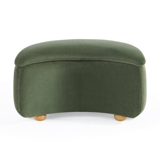 Better Homes & Gardens Juliet Modern Velvet 45.28" Chaise & Storage Ottoman, Olive