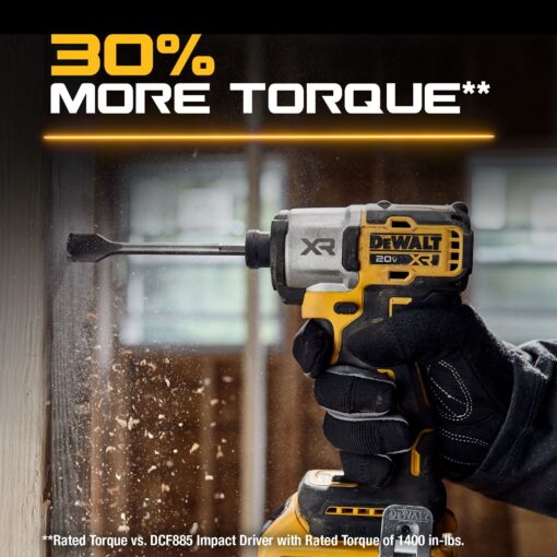 DEWALT XR 20-volt Max 1/4-in Brushless Cordless Impact Driver (Battery and Charger Included with Soft Bag)
