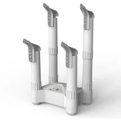 Lifesmart - 4 Post Fast Airflow Boot Dryer with Deoderizer - White/Gray