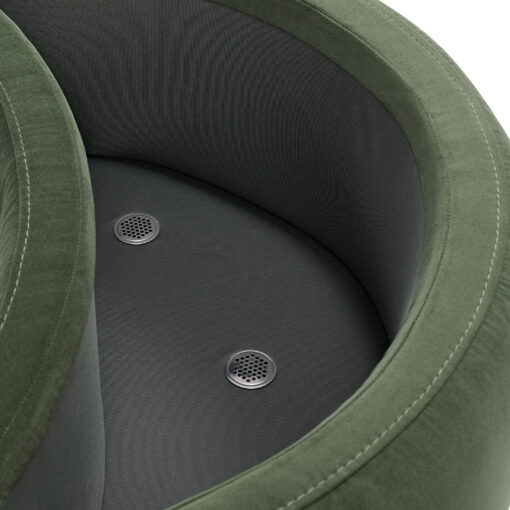 Better Homes & Gardens Juliet Modern Velvet 45.28" Chaise & Storage Ottoman, Olive
