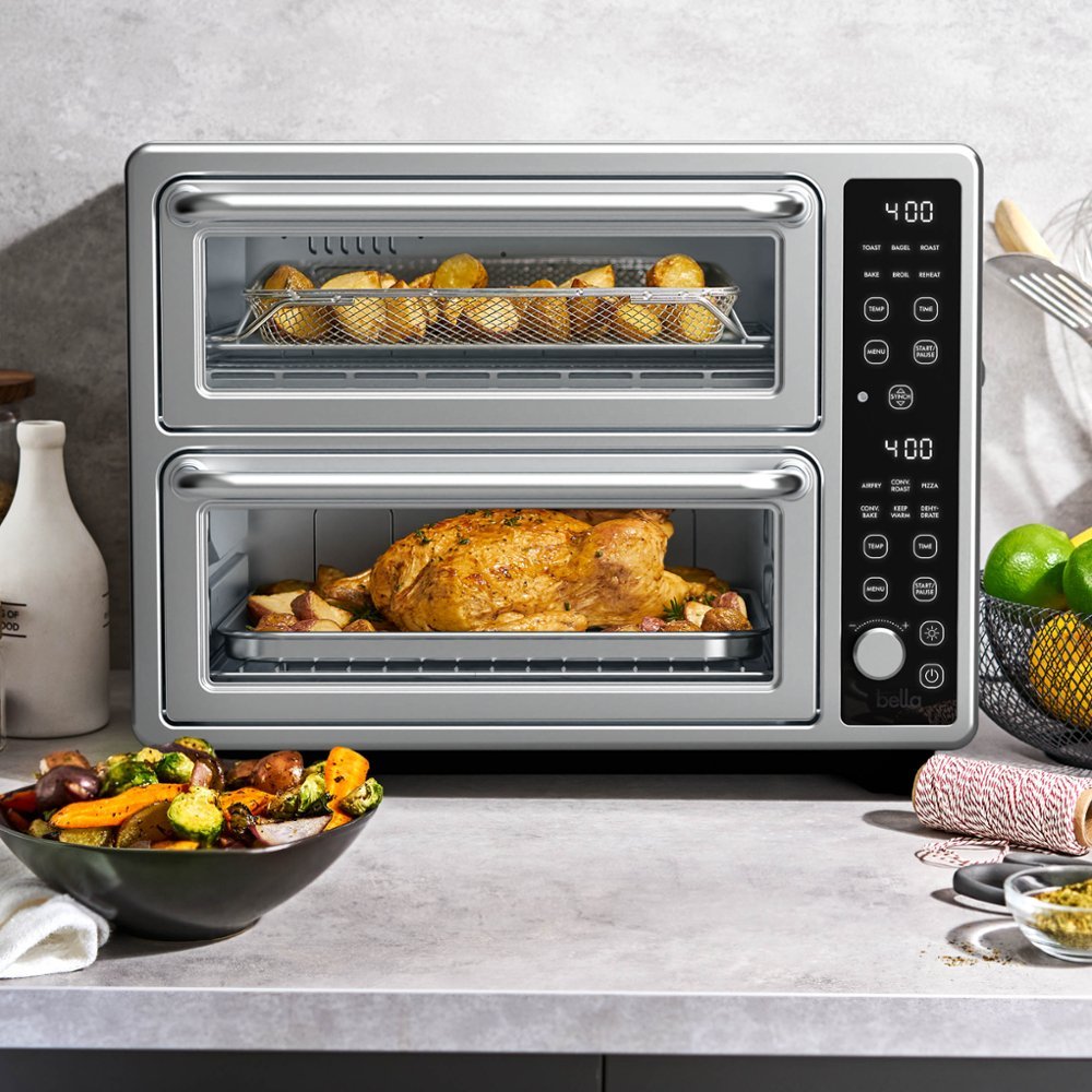 BELLA PRO 90209 DoubleUp Oven w/ Probe Thermometer Air Fryer - Thumbnail 4