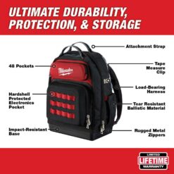 Milwaukee 15 in. Ultimate Jobsite Tool Backpack