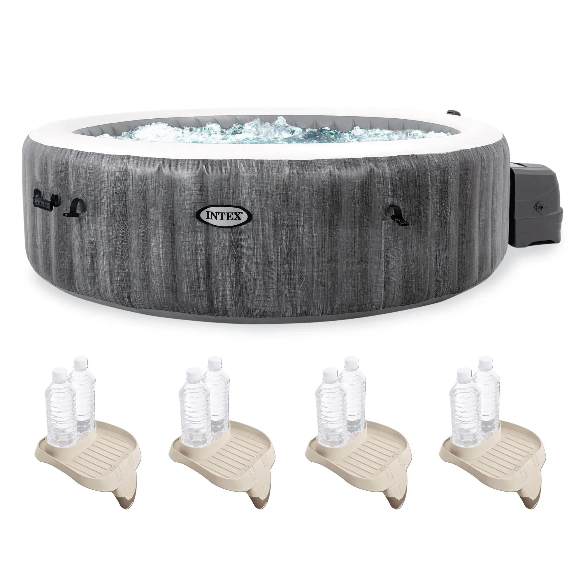 Intex 140 Jet 6-Person Inflatable Round Hot Tub (Cover Included) Intex 140 Jet 6-Person Inflatable Round Hot Tub (Cover Included)