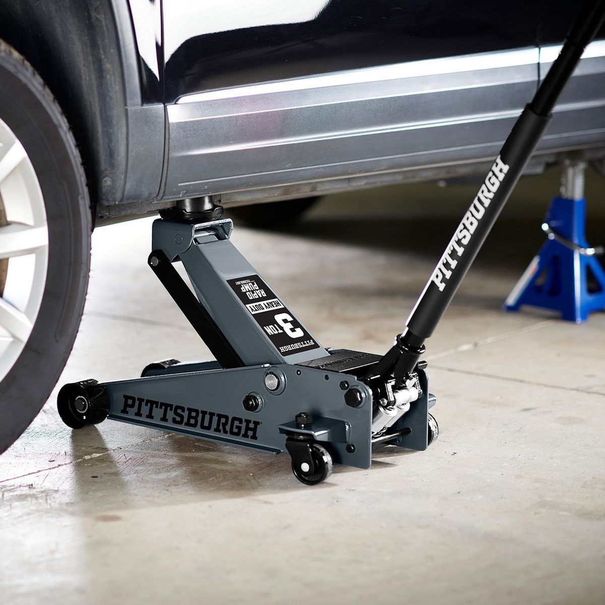 jackチャコールグレー40 Ranger 4000ALX aluminum racing floor jack - 5900298 - Bendpak