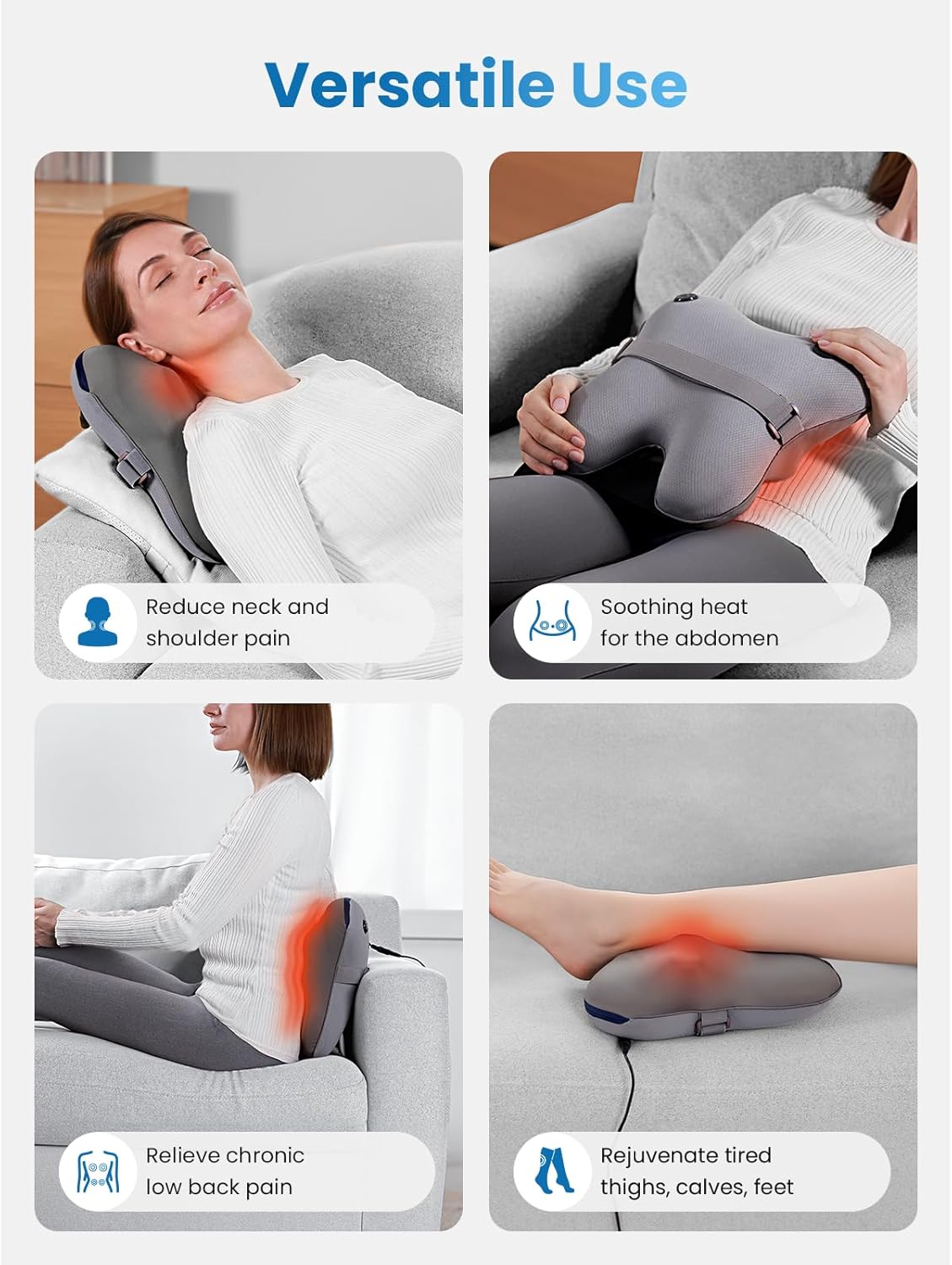 BOB AND BRAD Back Massager with Heat and Remote, EZBack Plus Neck Massager for Pain Relief Deep Tissue BOB AND BRAD Back Massager with Heat and Remote, EZBack Plus Neck Massager for Pain Relief Deep Tissue