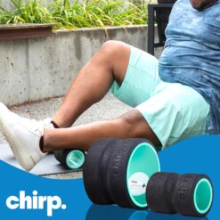 Chirp Wheel Foam Roller - Targeted Back Foam Roller for Neck & Back Pain Relief, Deep Tissue Muscle Massage