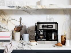 De'Longhi All-in-One Combination Coffee Maker & Espresso Machine + Advanced Adjustable Milk Frother, Black, COM532M