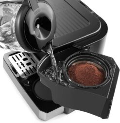 De'Longhi All-in-One Combination Coffee Maker & Espresso Machine + Advanced Adjustable Milk Frother, Black, COM532M