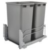 Rev-A-Shelf 15-in x 22-in x 23-in 50-Quarts Soft Close 2 Pull-out trash can