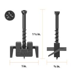 CAMO Wedge Clip 1.75 Inches 316 Stainless Steel Hidden Deck Fastener 500 Square feet ( 900 -Pack )