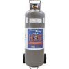 Flame King 100LB Horizontal/Vertical LP Cylinder w/ POL Valve Steel Propane tank