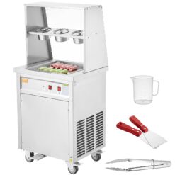 VEVOR Fried Ice Cream Roll Machine Electric Ice Cream Maker (Makes: Gelato,, Frozen Yogurt,)