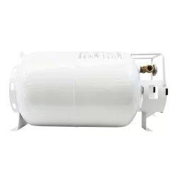 Flame King 30LB Empty Steel Horizontal Propane Tank Cylinder for FirePit Tables Patio Heaters BBQs