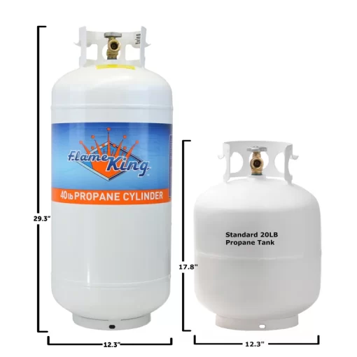 Other Dimensions Overall 29'' H X 12'' W X 12'' D Overall Product Weight 35 lb. Details Product Type Propane Tank Material Steel Weather Resistant Yes Refillable Yes Propane Tank Capacity 7.78 gallons Outdoor Use Yes Imported Yes Location Indoor / Outdoor Certifications Safety Listing(s) DOT and TC Approved/Compliant