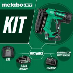 Metabo HPT 2-1/2-in 16 -Gauge Cordless Straight Finish Nailer ( Battery Included )