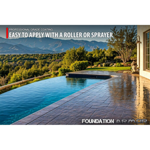 5 GAL Water Wased High Gloss Acrylic Concrete And Paver Sealer, And Cure And Seal