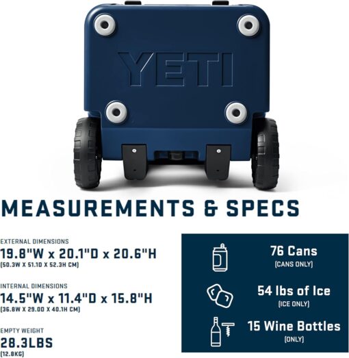 YETI Roadie 48 Wheeled Cooler with Retractable Periscope Handle