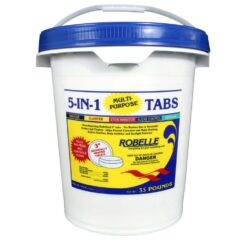Robelle 35 lb. Pool 5-In-1 Multi-Purpose 3 in. Chlorinating Tabs 1440M-K
