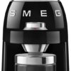 SMEG CGF11 Retro-Style Coffee Grinder – Burr Mill with 30 Grind Settings, Stainless Steel Conical Burrs, Removable Hopper – Precision Countertop Grinder for Espresso, Drip, French Press-Black