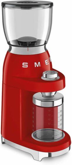 SMEG 50's Retro Line Tritan Renew Coffee Grinder (Red) (Red)