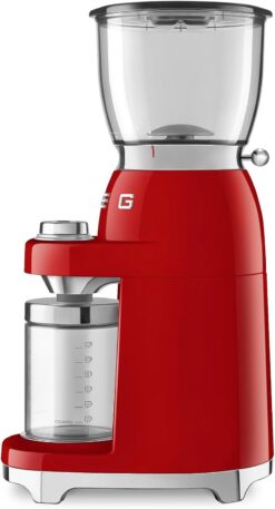 SMEG 50's Retro Line Tritan Renew Coffee Grinder (Red) (Red)