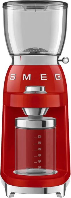 SMEG 50's Retro Line Tritan Renew Coffee Grinder (Red) (Red)
