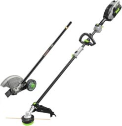 EGO MHC1603 Multi-Head Combo Kit 16-Inch 56-Volt Carbon Fiber String Trimmer with POWERLOAD & 8-Inch Carbon Fiber Edger Attachment & 56-Volt Power Head, 4.0Ah Battery and 320W Charger Included