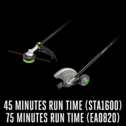 EGO MHC1603 Multi-Head Combo Kit 16-Inch 56-Volt Carbon Fiber String Trimmer with POWERLOAD & 8-Inch Carbon Fiber Edger Attachment & 56-Volt Power Head, 4.0Ah Battery and 320W Charger Included