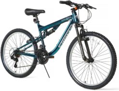 Ozone 500 Men's Exhilarate 24" 18-Speed Bike Dark Teal Chrome