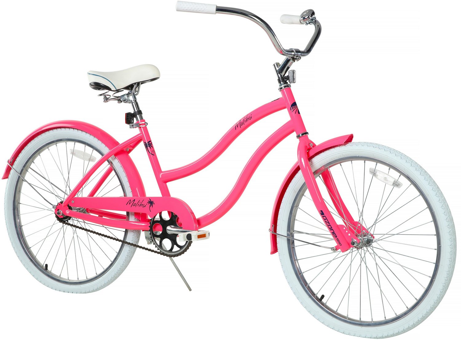 Ozone 500 Girls' Malibu 24 in Cruiser Bike Medium Pink
