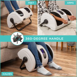 Best Choice Products Foot Massager Machine, Therapeutic Reflexology Massager w/ High-Intensity Rollers - Navy Blue