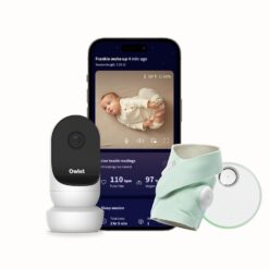 Owlet Dream Duo Smart Baby Monitor: FDA-Cleared Dream Sock Plus Owlet Cam 2- Tracks & Notifies for Pulse Rate & Oxygen While Viewing Baby in 1080p HD WiFi Video
