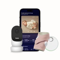 Owlet Dream Duo Smart Baby Monitor: FDA-Cleared Dream Sock Plus Owlet Cam 2- Tracks & Notifies for Pulse Rate & Oxygen While Viewing Baby in 1080p HD WiFi Video