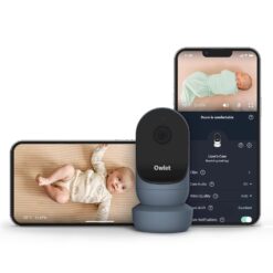 Owlet Cam 2 - Smart Baby Monitor Camera - Stream Secure HD Video and Audio with Night Vision, 4X Zoom, Wide Angle View and Sound, Motion and Cry Notifications - Bedtime Blue