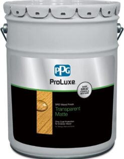 5 Gal ProLuxe SIK240-009 Dark Oak SRD NL One-Coat Protection for Exterior Wood, Transparent Matte