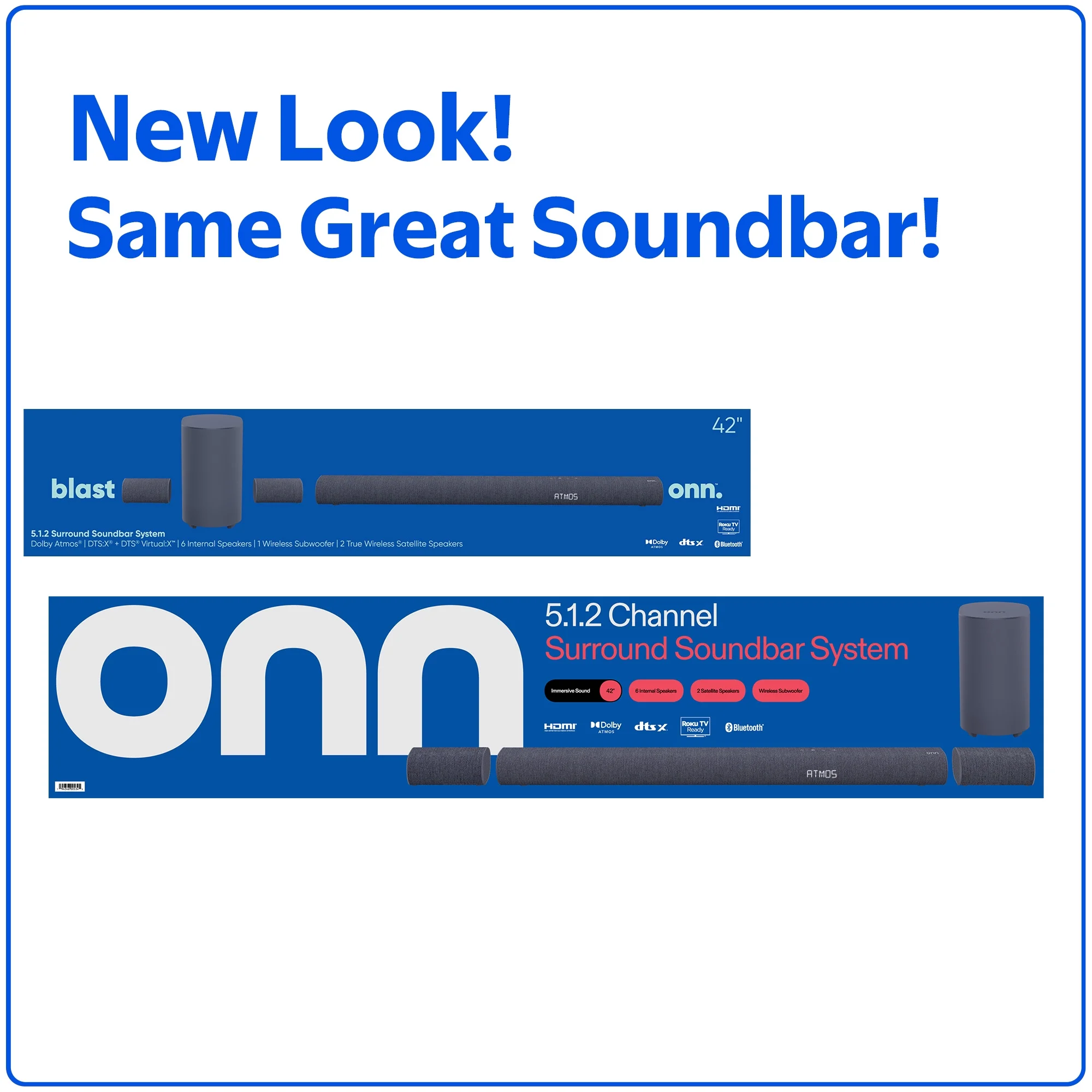 Onn Bluetooth 5.1.2 Channel Surround Soundbar System with Dolby Atmos - Thumbnail 4