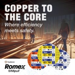 Southwire 1000-ft 12 / 2 / Romex SIMpull Solid Indoor CU NM-B Individual pack ( By-the-roll )