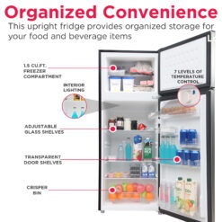 Frigidaire 7.5 Cu. ft. Refrigerator, Platinum Series, Standard Door Style - Stainless Look