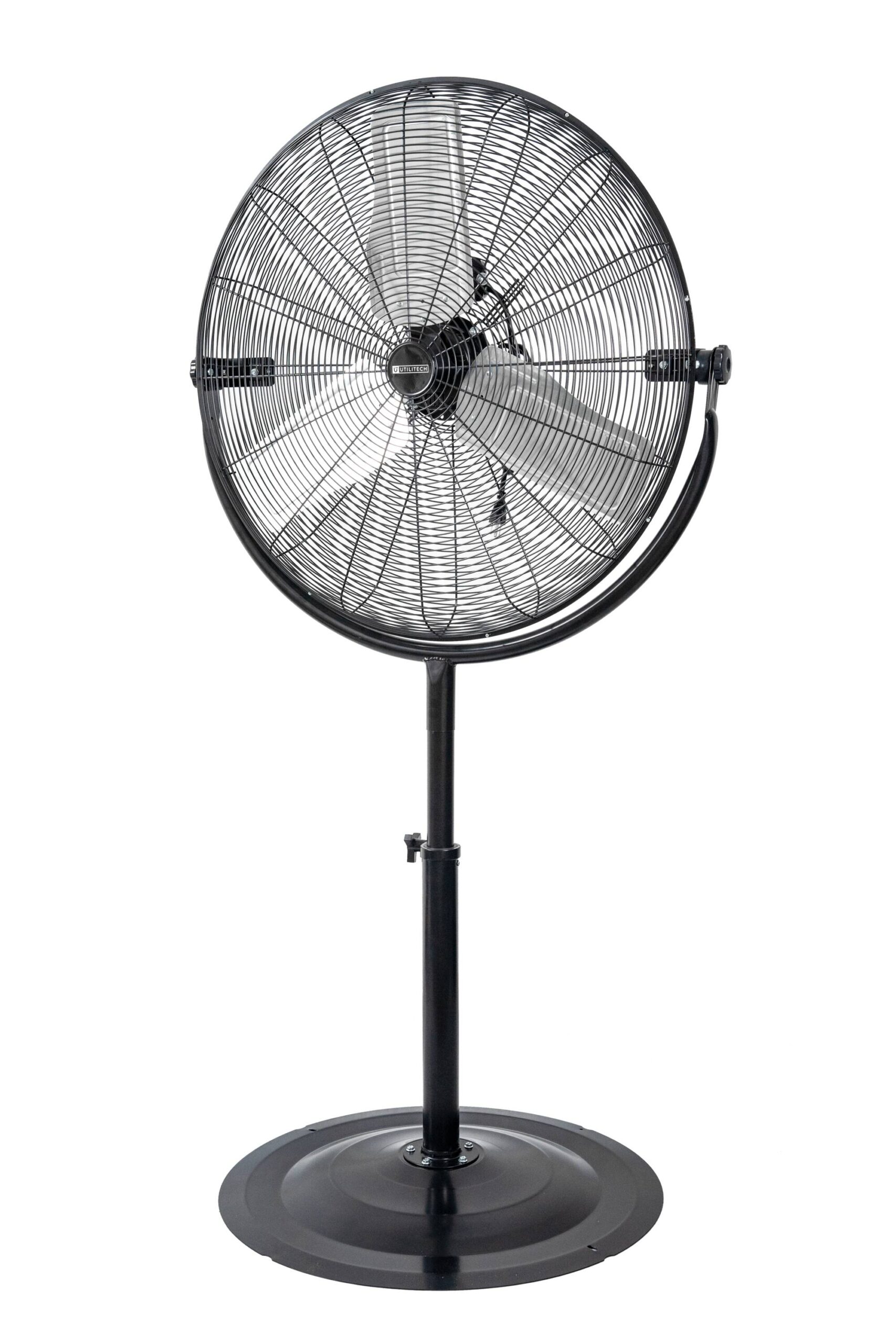 Shop Fans Heavy Duty Tornado 20” Industrial Pedestal Fan - 5000 CFM,  3-Speed, Adjustable Height, UL Listed Commercial Fan, image size:1707x2560