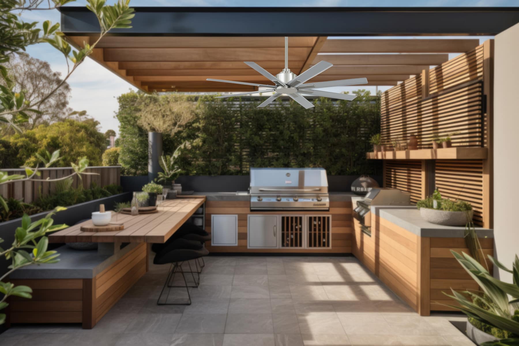 Minka Aire Xtreme H2O 52 52-in Outdoor Brushed Nickel Wet with Silver Blades Ceiling Fan Without Light 8 -Blade ) Minka Aire Xtreme H2O 52 52-in Outdoor Brushed Nickel Wet with Silver Blades Ceiling Fan Without Light 8 -Blade )