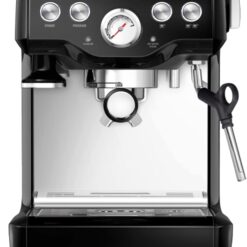 Breville Infuser Espresso Machine BES840XL, 10.25 x 12.5 x 13.25 Inches, Black Sesame